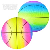9" Rainbow Basketball Style Playground Ball