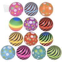 3" Inflated Vinyl Ball Mix 36 Pcs/Un
