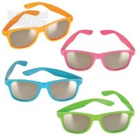 Neon Color Sunglasses With Mirror Lens