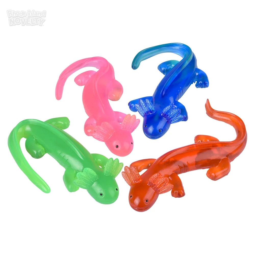 RI One Dozen 2.25 Squish Sticky Axolotl in Assorted Colors