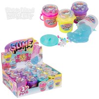 2.5" Bucket Neon Mix-In Slime 12ct