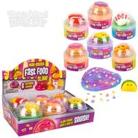3.25" Fast Food Squish Toy Slime 6ct