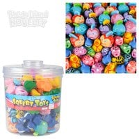 Rubber Water Squirting Toy Assortment 2-2.5" (108pcs/can)