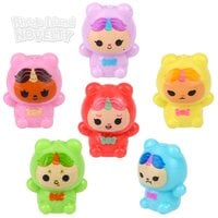 1.1" Mini Doll Collection Squeezy Figurines 100ct