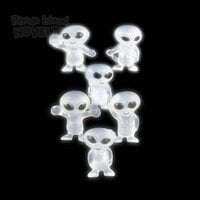 1" Glow In The Dark Mini Alien Figurines