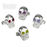 Plastic Skull Ring 0.75"