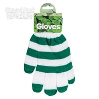 Green & White Gloves
