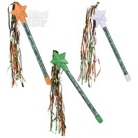 St. Patrick's Day Star Tinsel Wand 9"