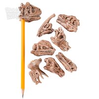 2" Dinosaur Fossil Pencil Top
