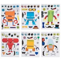 Robot Character Sticker Set