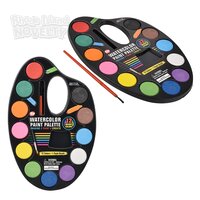12 Color Water Paint Palette 9.5"