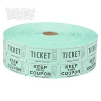 Double Roll Ticket Green -2000/roll