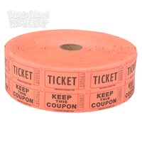 Double Roll Ticket Orange -2000/roll