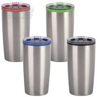 Xxx- Double Wall Color Insert Tumblers 20 Oz. (4 Asst.) 24