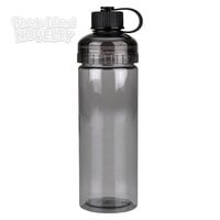 Xxx- Transparent Wide Top Loop Sports Bottle 23 Oz. - Black