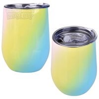 Xxx- Double Wall SS Wine Cup-Glossy Gradient 12oz.(12pcs/Cs)