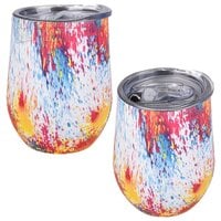 Xxx- Double Wall SS Wine Cup - Tye Dye 12oz 12/7
