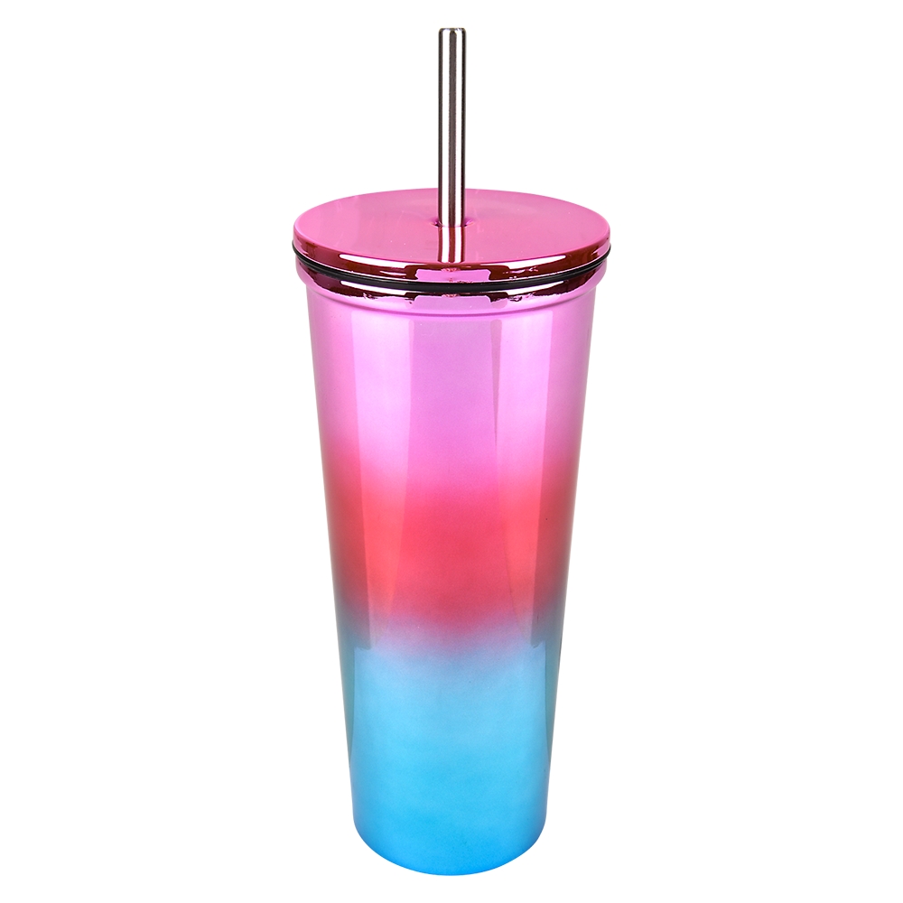 Xxx- Double Wall Stainless Steel Two Tone Tumbler With Lid A