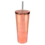 Xxx- Double Wall Tumbler W/ Lid And Straw 24 Oz. - Rose Gold