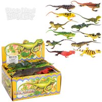 Rainforest Squeaker Lizard (12 Asst.) 14" 12/30