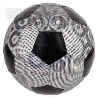 Silver Shiny Metallic Fabric Soccer Ball 16" 48/24