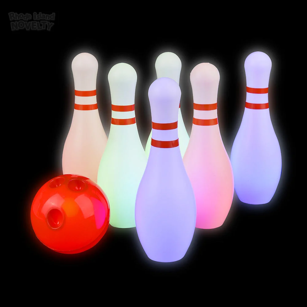 8 Light Up Bowling Set