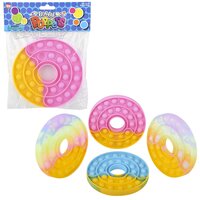 Glitter Donut Bubble Poppers 5.5"