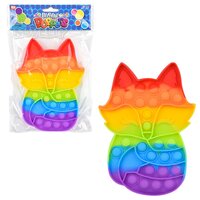 7.33" Rainbow Fox Bubble Poppers
