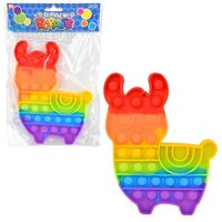 7" Rainbow Llama Bubble Poppers