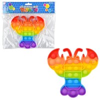 6" Rainbow Lobster Bubble Poppers