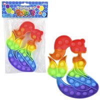 7" Rainbow Mermaid Bubble Poppers
