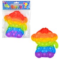 6.25" Rainbow Monkey Bubble Poppers