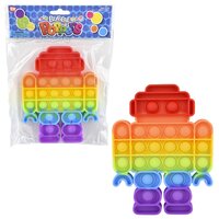 6.25" Rainbow Robot Bubble Poppers