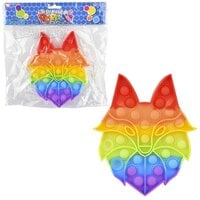 7" Rainbow Wolf Bubble Poppers
