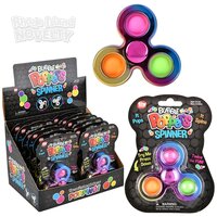 3.3" Metallic Rainbow Bubble Popper Spinner