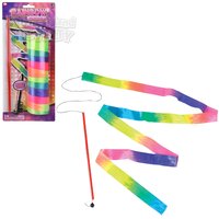 11.75" Rainbow Ribbon Wand
