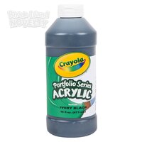 Crayola Acrylic Paint Bottle 16oz Ivory Black