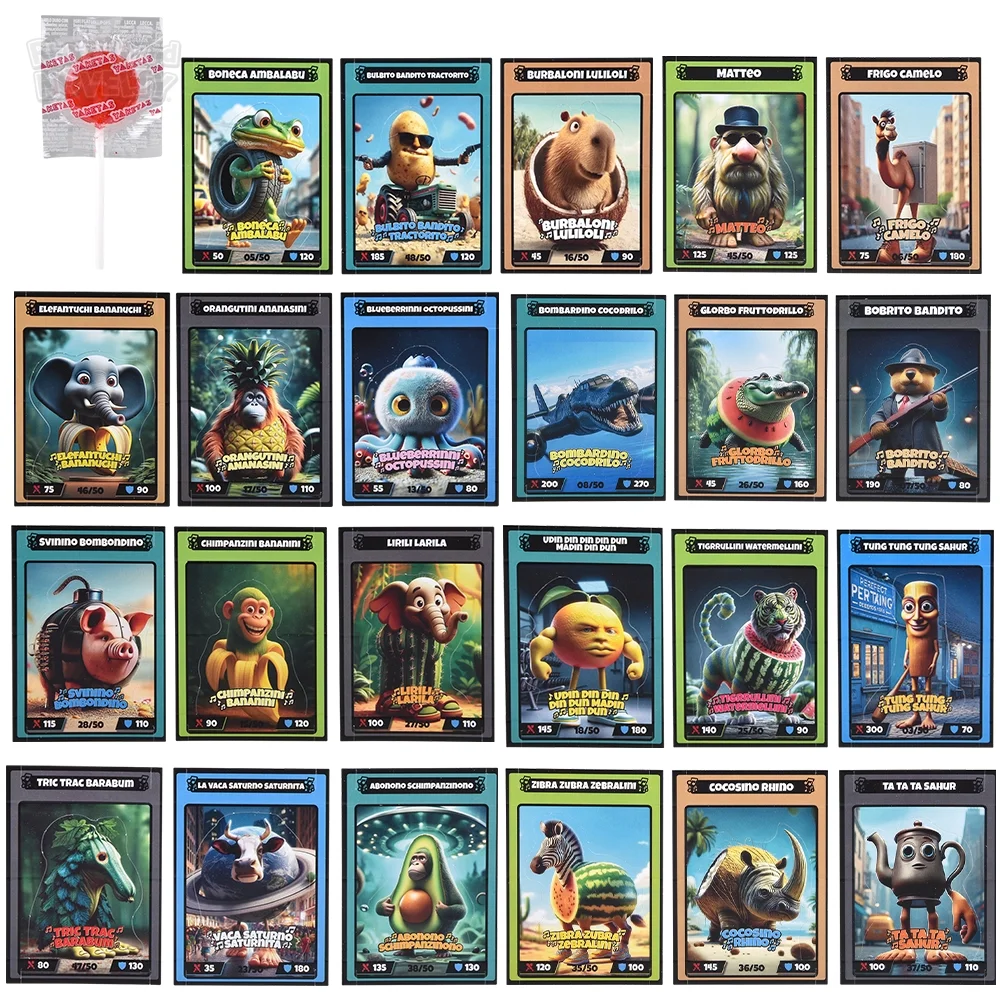 Brainrot Pop Up Cards And Lollipop 24ct