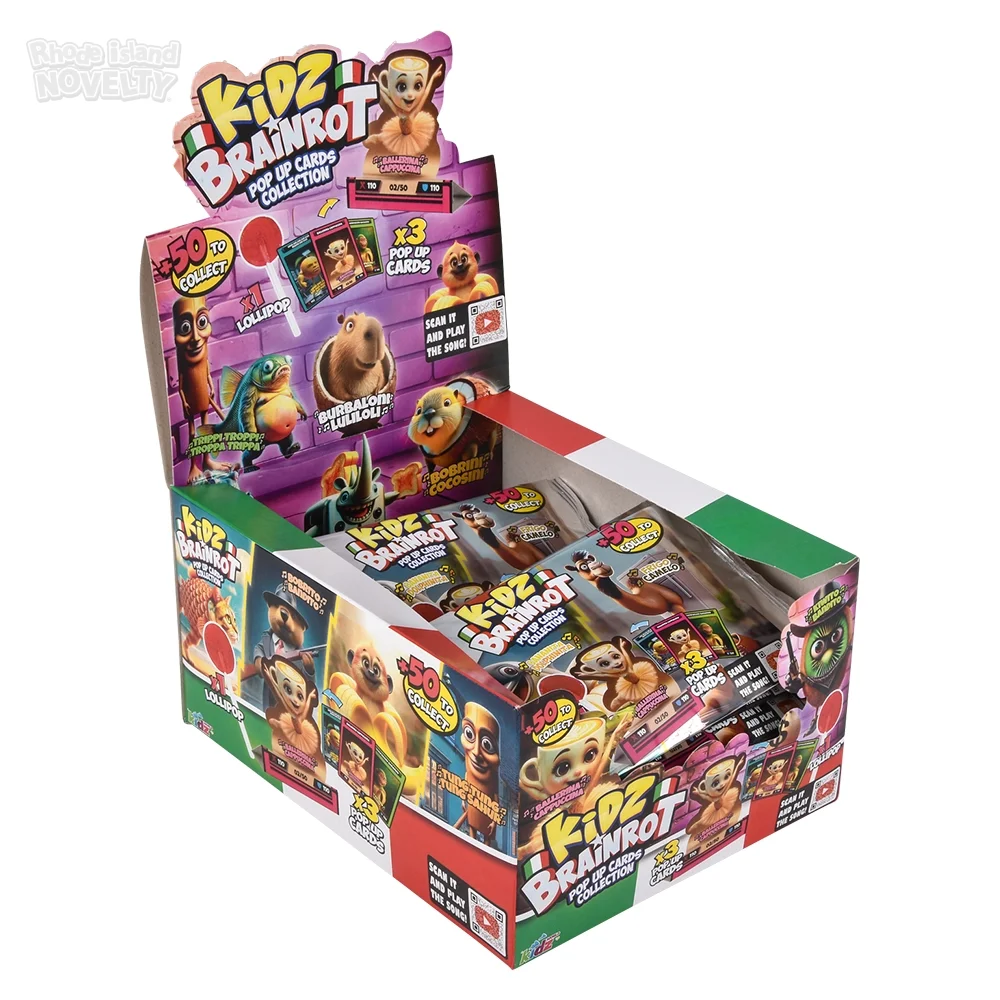 Brainrot Pop Up Cards And Lollipop 24ct