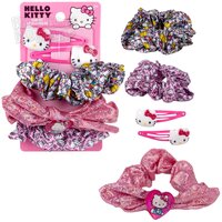 Hello Kitty 3pk Scrunchie With 2 Hair Clips