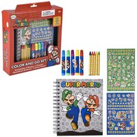 Super Mario Color And Go Art Set