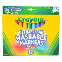 Crayola Markers Washable Broad Line 12pc