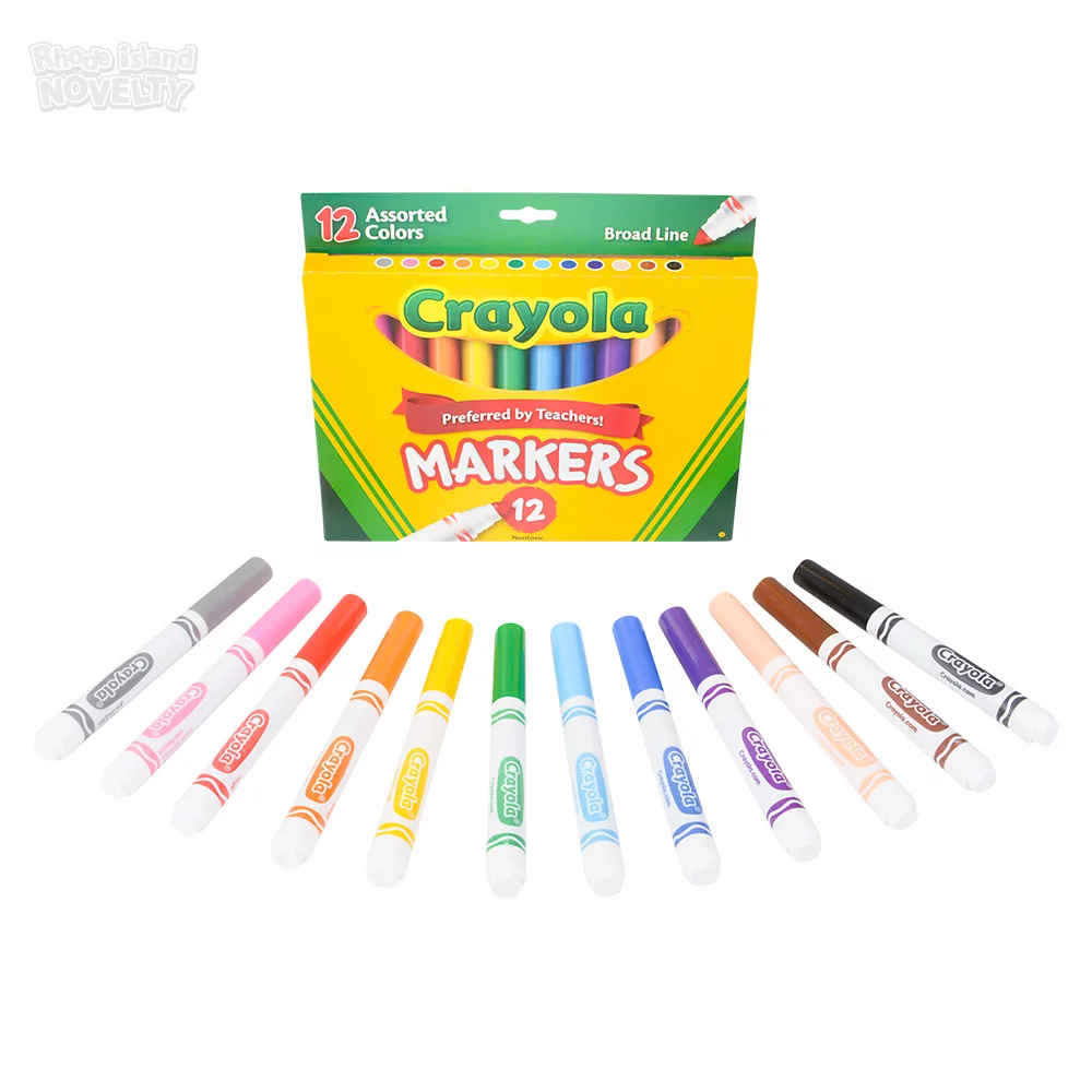 Crayola Broad Line Markers, Classic Colors 10 Each