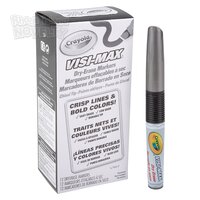 Crayola Markers Dry-Erase Bulk Visi-Max Black 12pc
