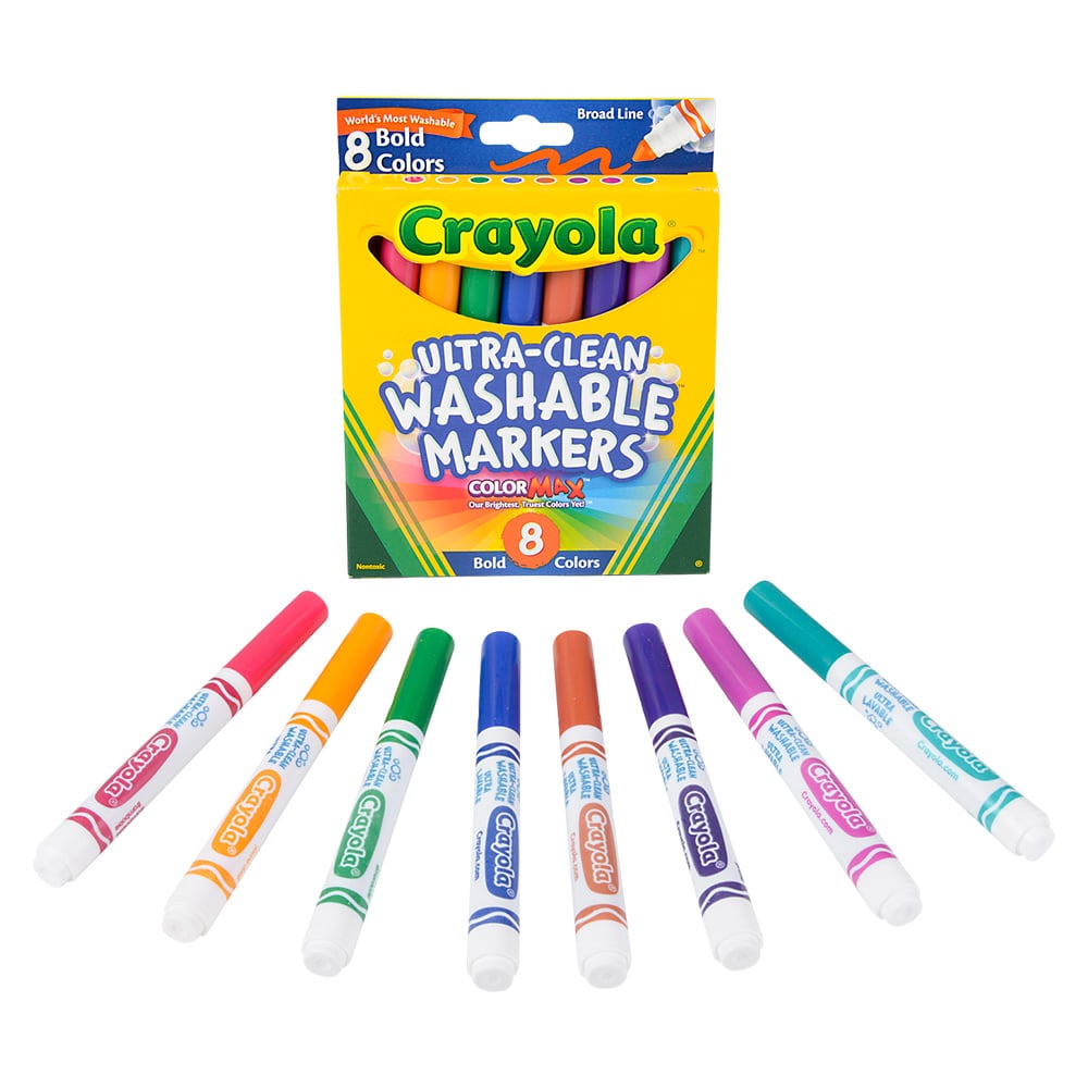 Ultra-Clean Markers, Broad Line, Bold 8 Count