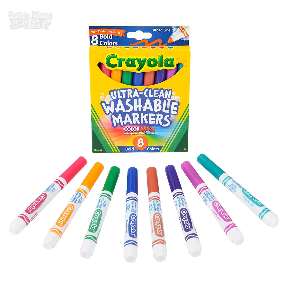Crayola Markers Washable Bold Broad Line 8pc