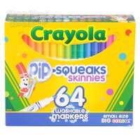 Crayola Markers Washable Pip-Squeaks Skinnies 64pc