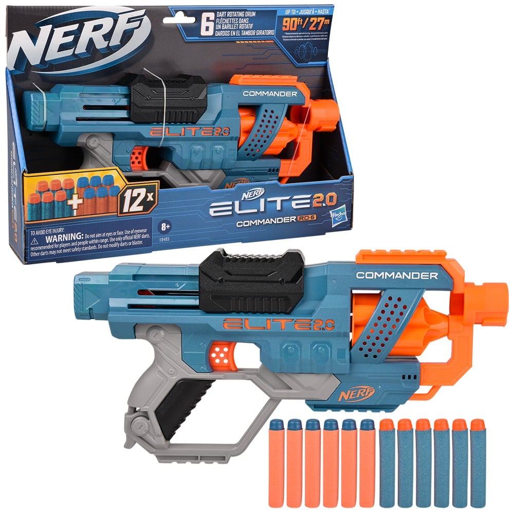 Hasbro Nerf Elite Commander RD 6 Blaster