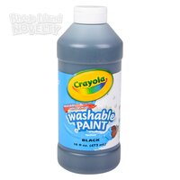 Crayola Washable Paint Bottle Black 16oz