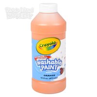 Crayola Washable Paint Bottle Orange 16oz